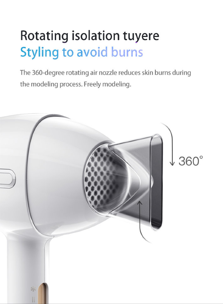 Фен для волос Xiaomi Enchen Air Plus Hair Dryer (Global) - фото 8