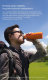 Термос Kiss Kiss Fish Smart Vacuum Bottle с OLED-дисплеем 475мл Оранжевый - Изображение 110822
