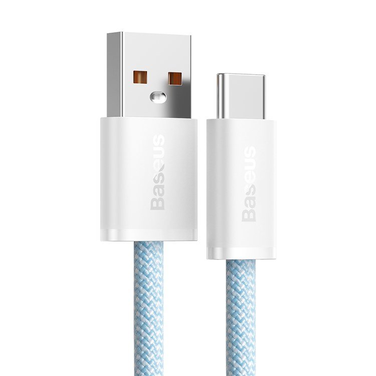 Кабель Baseus Dynamic USB - Type-C 100W 1м Синий CALD000603 кабель для зарядки и передачи данных topon top tc usb type c usb type c 20в 5a до 100w 1 5м белый top tcw белый