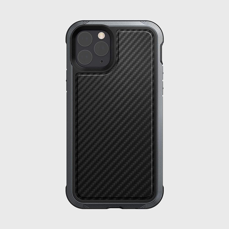 Чехол Raptic Lux для iPhone 12 mini Чёрный карбон 490207 чехол raptic slim для iphone 14 pro max чёрный 493192