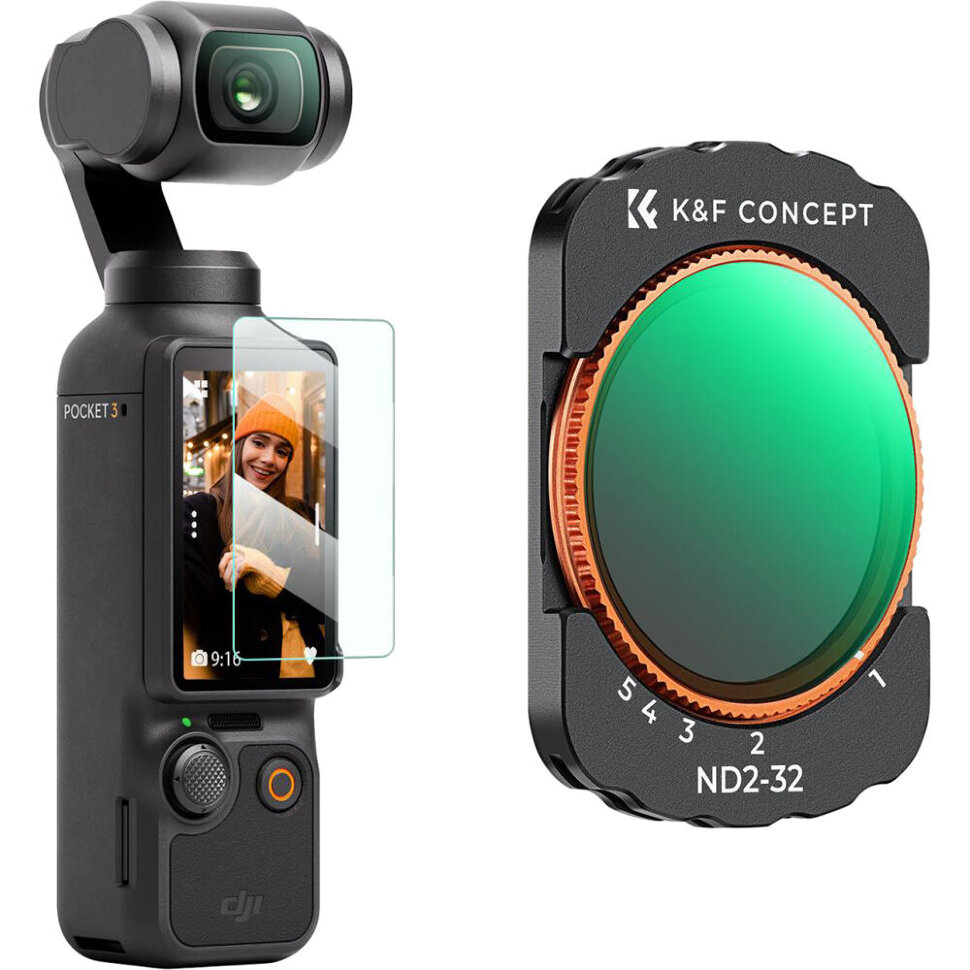 Светофильтр K&F Concept ND2-32 для DJI Osmo Pocket 3 KF01.2544 - фото 5