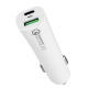 Автомобильная зарядка Momax USB + Type-C 45W Белая - Изображение 73482