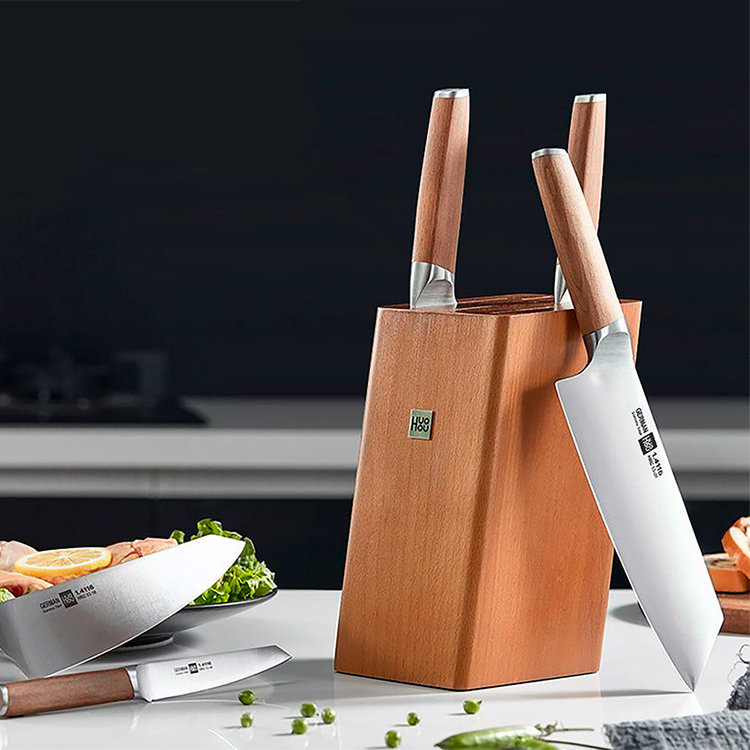 Набор ножей Xiaomi HuoHou German Steel Kitchen Knife Set HU0158 - фото 1