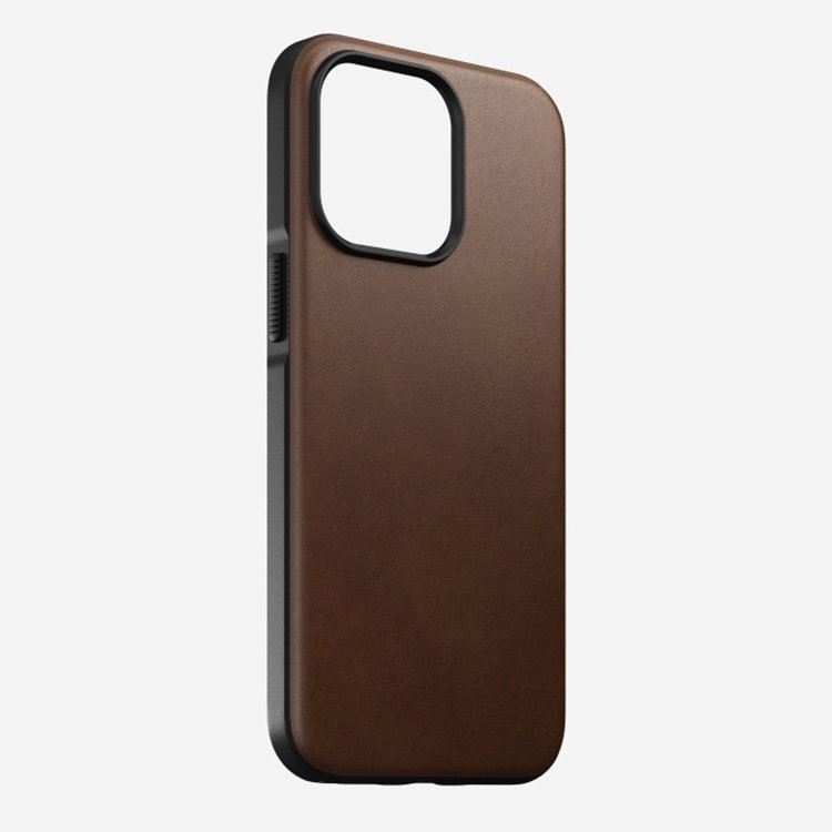 Чехол Nomad Modern Leather MagSafe для iPhone 13 Pro Коричневый NM01058885 - фото 1