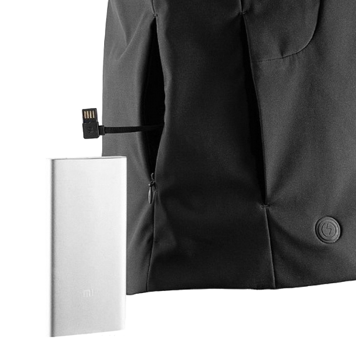 Куртка с подогревом Xiaomi 90 Points Temperature Control Jacket (XL) Чёрная - фото 5
