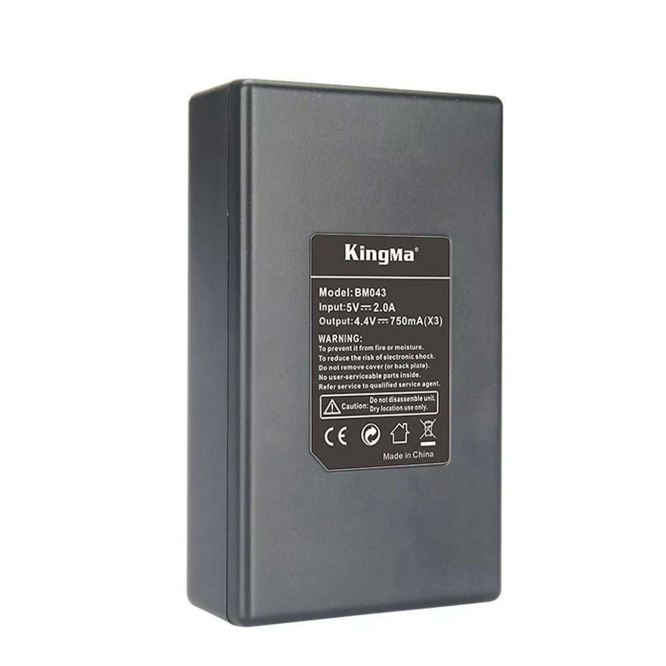 Зарядное устройство тройное KingMa Triple charger для GoPro Hero 5/6/7/8 BM043 от Kremlinstore