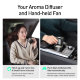Ароматизатор с портативным вентилятором Baseus Breeze fan Air Freshener Серебро - Изображение 130366