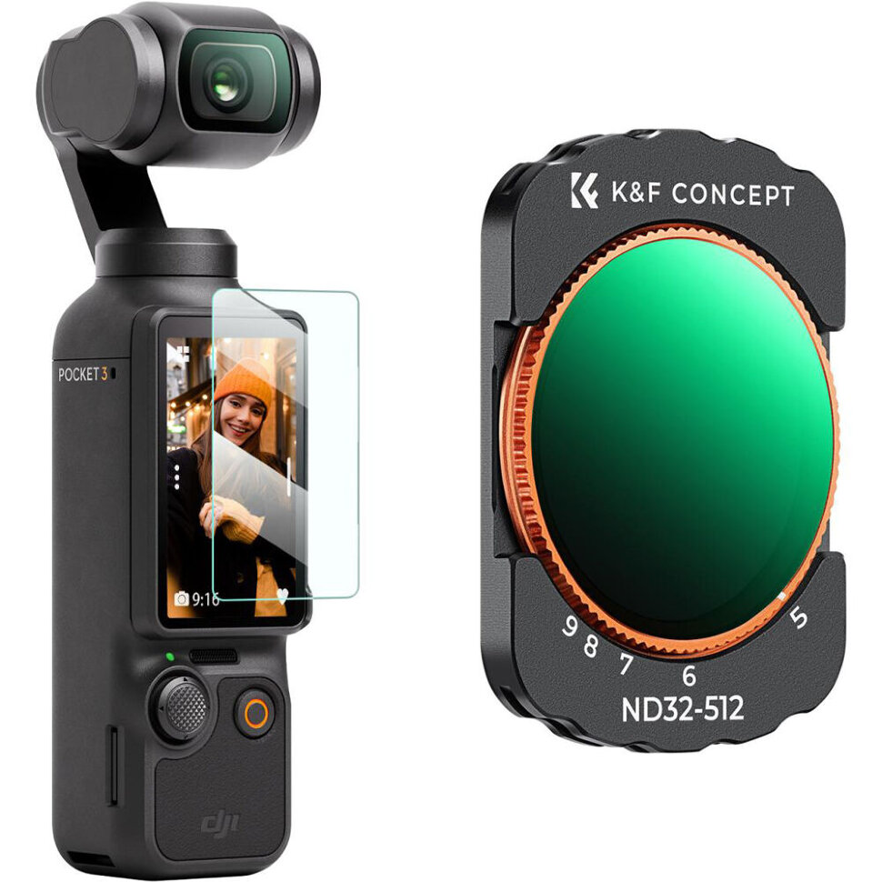 Светофильтр K&F Concept ND32-512 для DJI Osmo Pocket 3 KF01.2545 - фото 2