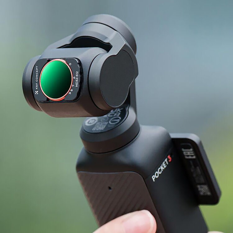 Светофильтр K&F Concept ND32-512 для DJI Osmo Pocket 3 KF01.2545 ремень для крепления на пояс puluz регулируемая палка для селфи замена для экшн камер gopro hero 11 10 9 8 osmo pocket insta360 one x x2 x3