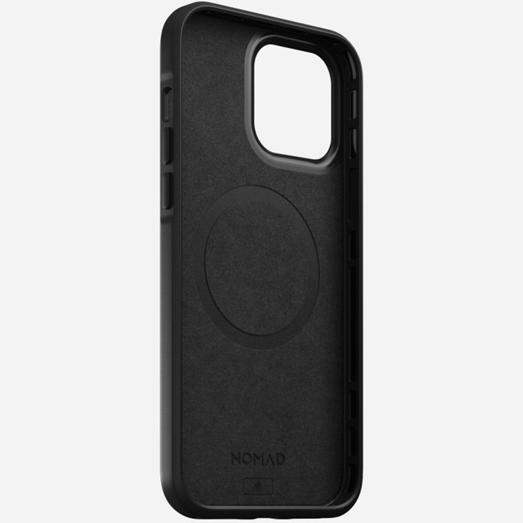 Чехол Nomad Modern Leather MagSafe для iPhone 13 Pro Max Чёрный NM01063285 - фото 6