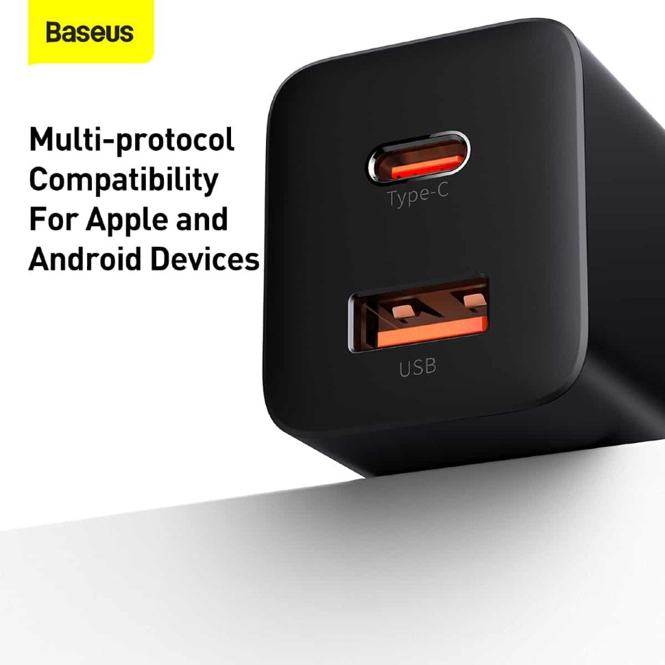 Сетевой адаптер Baseus Super Si Pro 30W Чёрный CCSUPP-E01 - фото 8