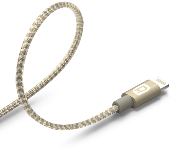 Кабель REQUIRED Braided MFI Lightning - USB Графит от Kremlinstore