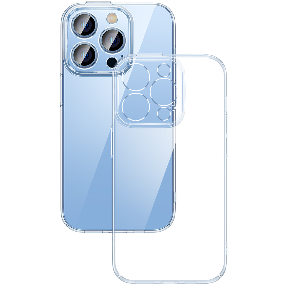 Чехол Baseus Crystal для iPhone 14 Pro (+стекло) 