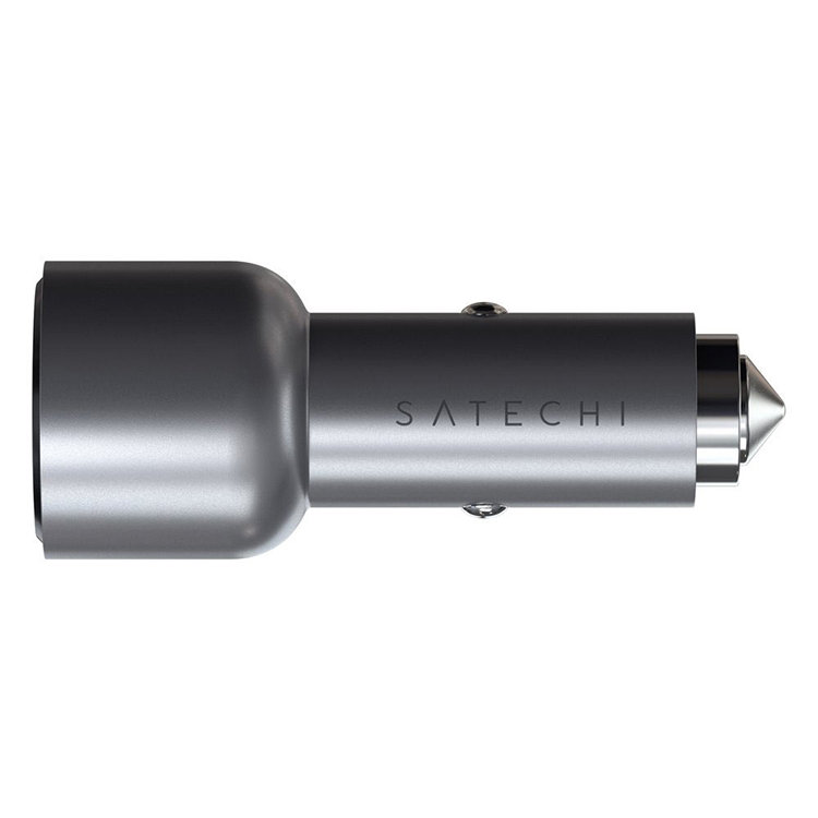Автомобильное зарядное устройство Satechi 40W Dual USB-C PD Car Charger Серое ST-U2C40CCM - фото 2