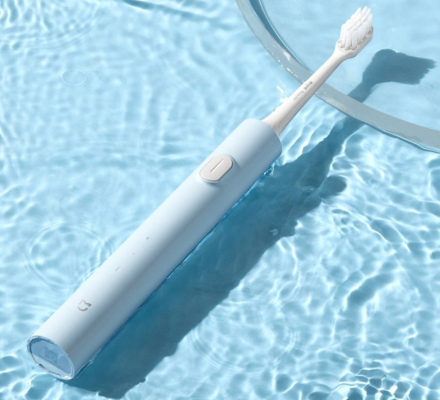 Электрическая зубная щетка Xiaomi Mijia Sonic Electric Toothbrush T200 Голубая MES606 электрическая зубная щетка dr bei by v12 фиолетовое золото by v12pl