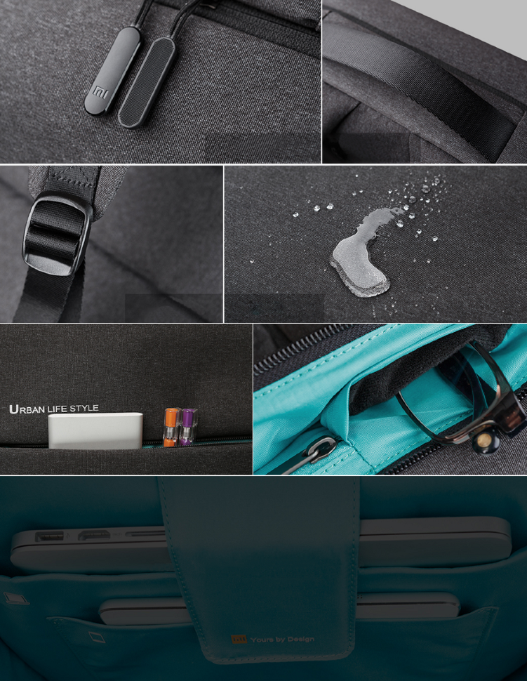 Рюкзак Xiaomi Mi Minimalist Urban Серый ZJB4163CN - фото 2