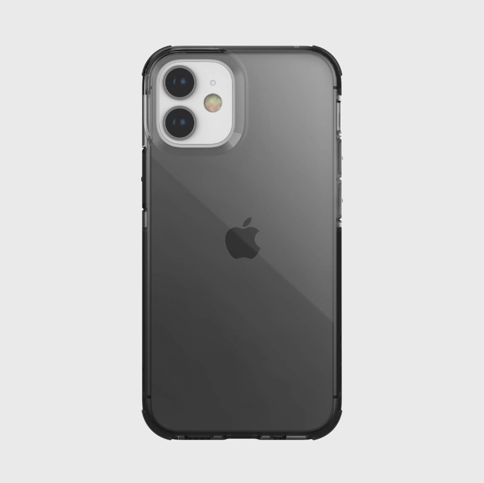 Чехол Raptic Clear для iPhone 12 mini Серый 489980 for iphone 13 pro max dual color magsafe tpu hybrid clear pc shockproof phone case black