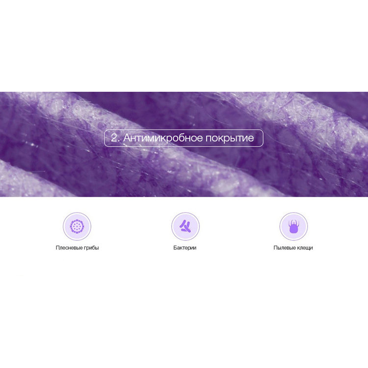 Сменный фильтр для очистителя воздуха Xiaomi Mi Air Purifier 2/2s/Pro/3 Фиолетовый MCR-FLG - фото 6