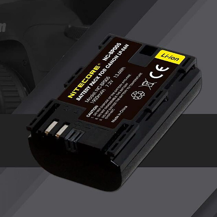 Аккумулятор Nitecore NC-BP005 (LP-E6N) 13.6Wh аккумулятор для ибп general security 4 5 а ч 12 в 266