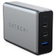 Зарядное устройство Satechi Compact Charger GaN Power (Type-C 100 Вт, USB 12 Вт) Серый космос - Изображение 154908