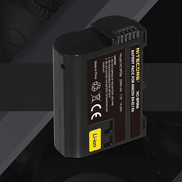 Аккумулятор Nitecore NC-BP006 (EN-EL15b) 14.6Wh ибп энергия про 1500 аккумулятор s 55 ач 1100вт 20мин