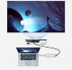 Хаб Rock Type-C to HDMI +USB3.0*2port+SD+PD converter Серый - Изображение 79884