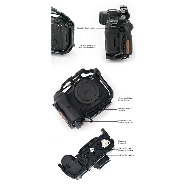 Клетка Tilta V2 Kit A для Canon R5/R6 Чёрная TA-T22-A-B-V2 - фото 3