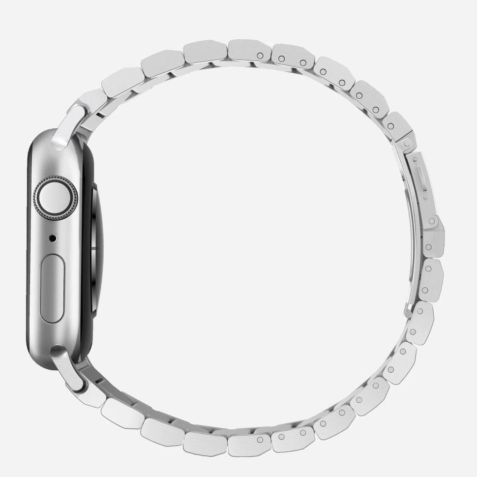 Ремешок Nomad Steel Band для Apple Watch 42/44мм Серебро NM1A4HS000 - фото 4