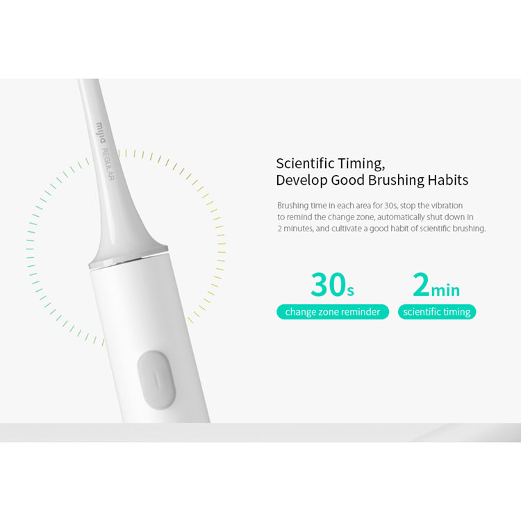 Электрическая зубная щетка Xiaomi Mijia Sonic Electric Toothbrush T300 Белая MES602 - фото 5