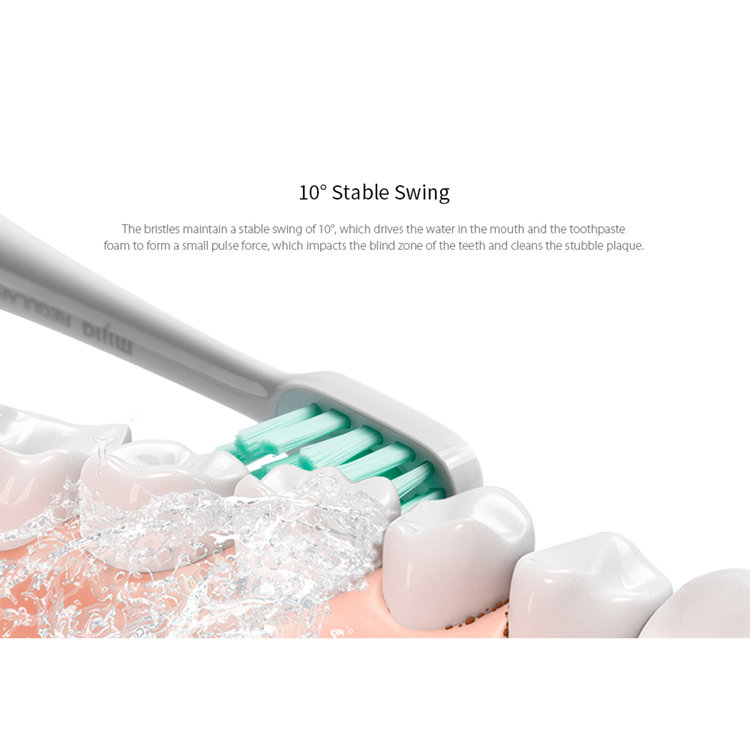 Электрическая зубная щетка Xiaomi Mijia Sonic Electric Toothbrush T300 Белая MES602 - фото 7