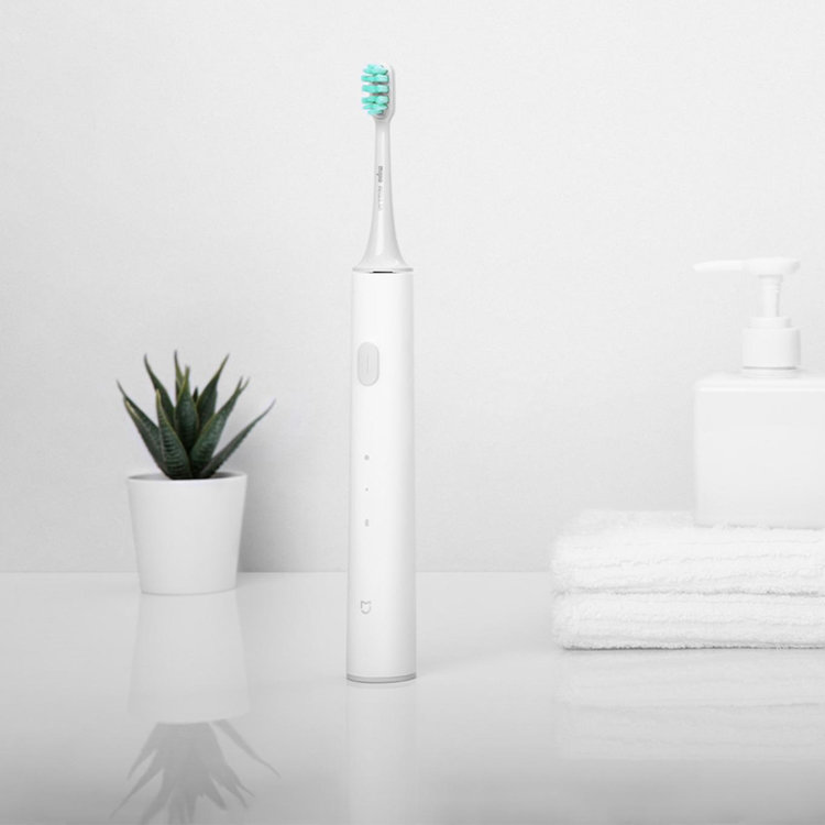 Электрическая зубная щетка Xiaomi Mijia Sonic Electric Toothbrush T300 Белая MES602 - фото 1