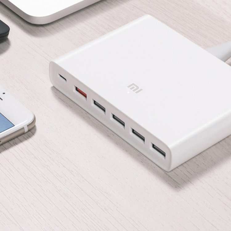 Зарядное устройство Xiaomi USB Charger 6 портов Белое CDQ06ZM - фото 1