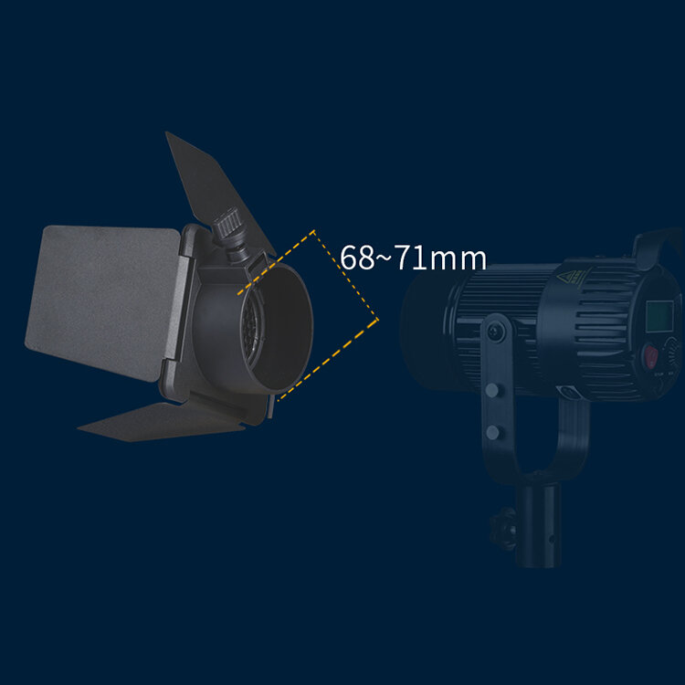 Светоформирующая насадка Nicefoto SN-32 Barndoor kit 68095 светоформирующая насадка aputure amaran spotlight se 36° lens kit apf0046a32