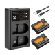 2 аккумулятора EN-EL15 + зарядное устройство K&F Concept KF28.0012 - Изображение 236692