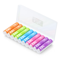 Комплект аккумуляторных батарей EBL Rainbow AAA 1100mAh (10шт)