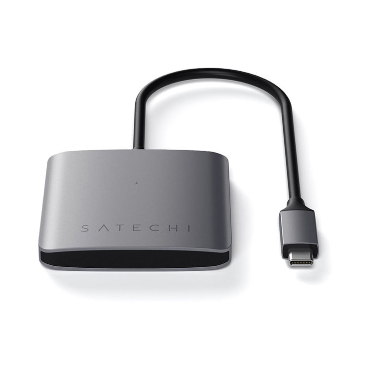 Хаб Satechi 4-PORT USB-C HUB Серый ST-UC4PHM - фото 2