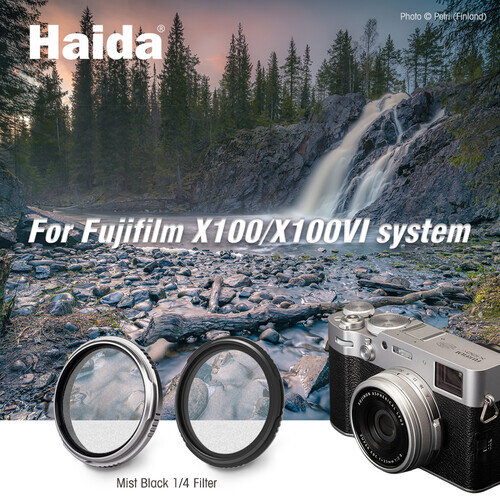 Светофильтр Haida NanoPro Mist Black 1/4 для Fujifilm X100 series Чёрный 55782 - фото 4