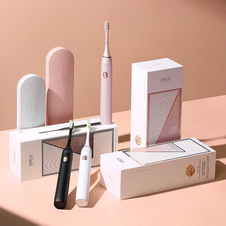 Электрическая зубная щетка Xiaomi Soocas Weeks X3U (в комплекте 2 доп. насадки) Розовая - фото 8