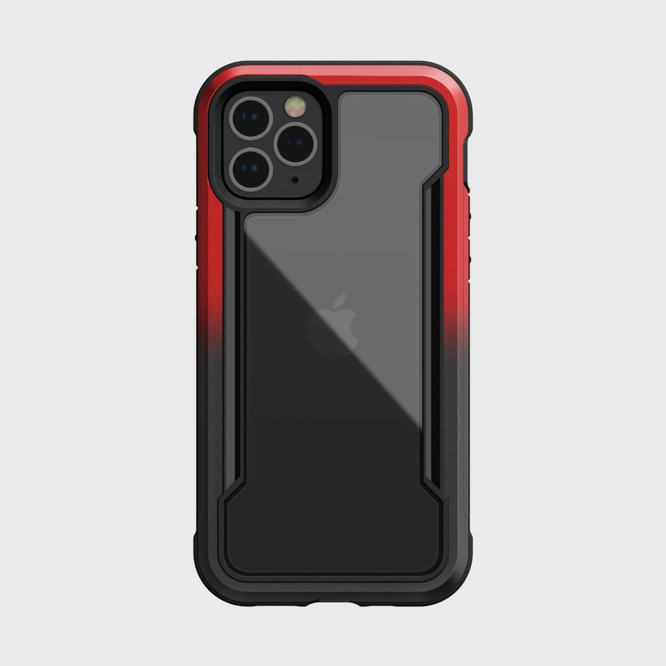 Чехол Raptic Shield для iPhone 12/12 Pro Чёрный/Красный градиент 490337 чехол raptic urban folio для iphone 14 plus чёрный 493826