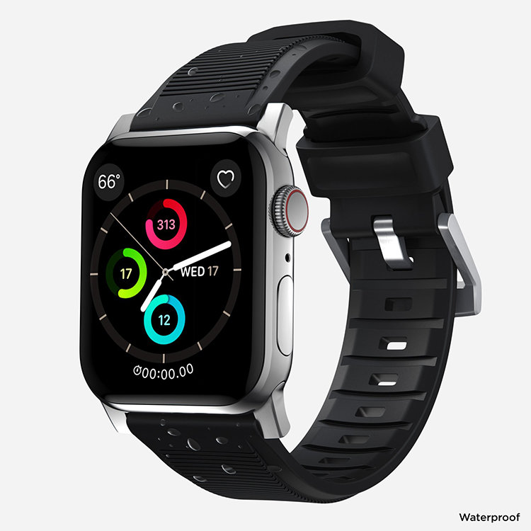 Ремешок Nomad Rugged Strap V.2 для Apple Watch 38/40мм Чёрный с чёрной фурнитурой NM1A31BN00 от Kremlinstore