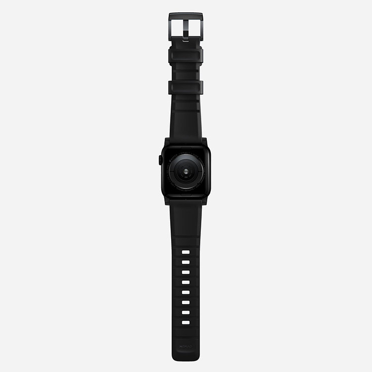 Ремешок Nomad Rugged Strap V.2 для Apple Watch 38/40мм Чёрный с чёрной фурнитурой NM1A31BN00 - фото 2
