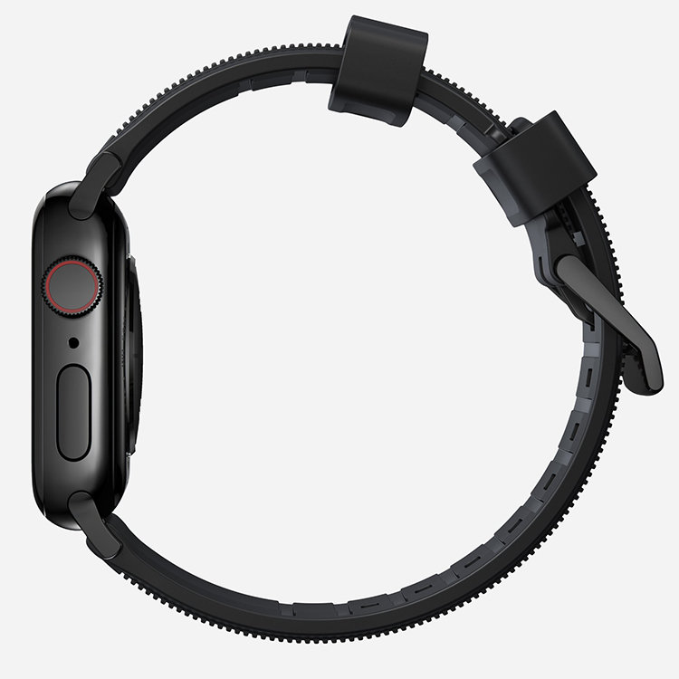 Ремешок Nomad Rugged Strap V.2 для Apple Watch 38/40мм Чёрный с чёрной фурнитурой NM1A31BN00 - фото 6
