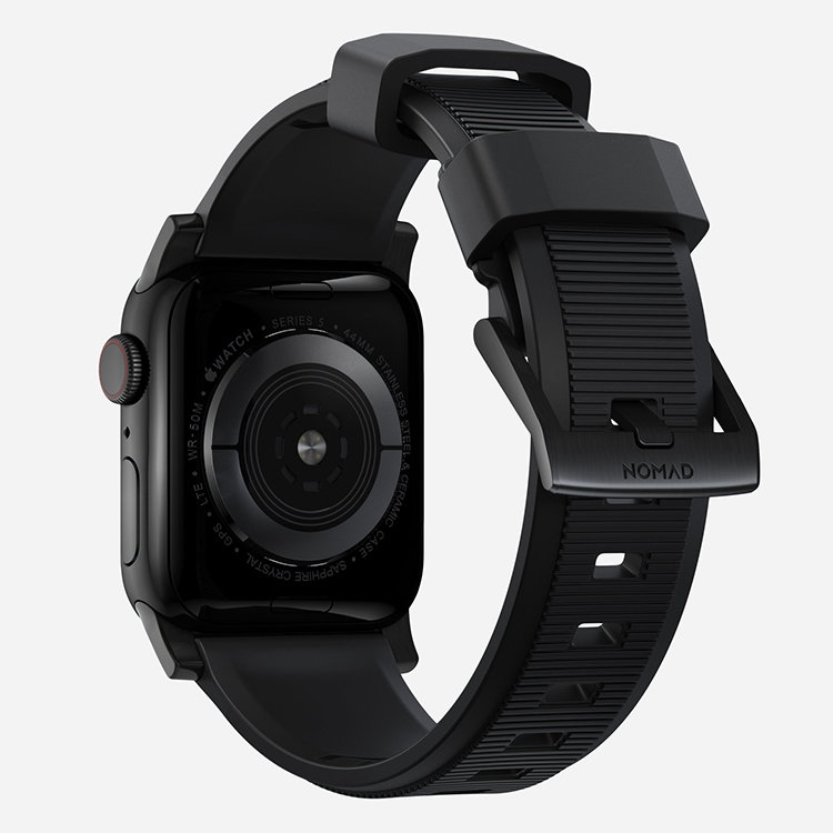 Ремешок Nomad Rugged Strap V.2 для Apple Watch 38/40мм Чёрный с чёрной фурнитурой NM1A31BN00 - фото 7