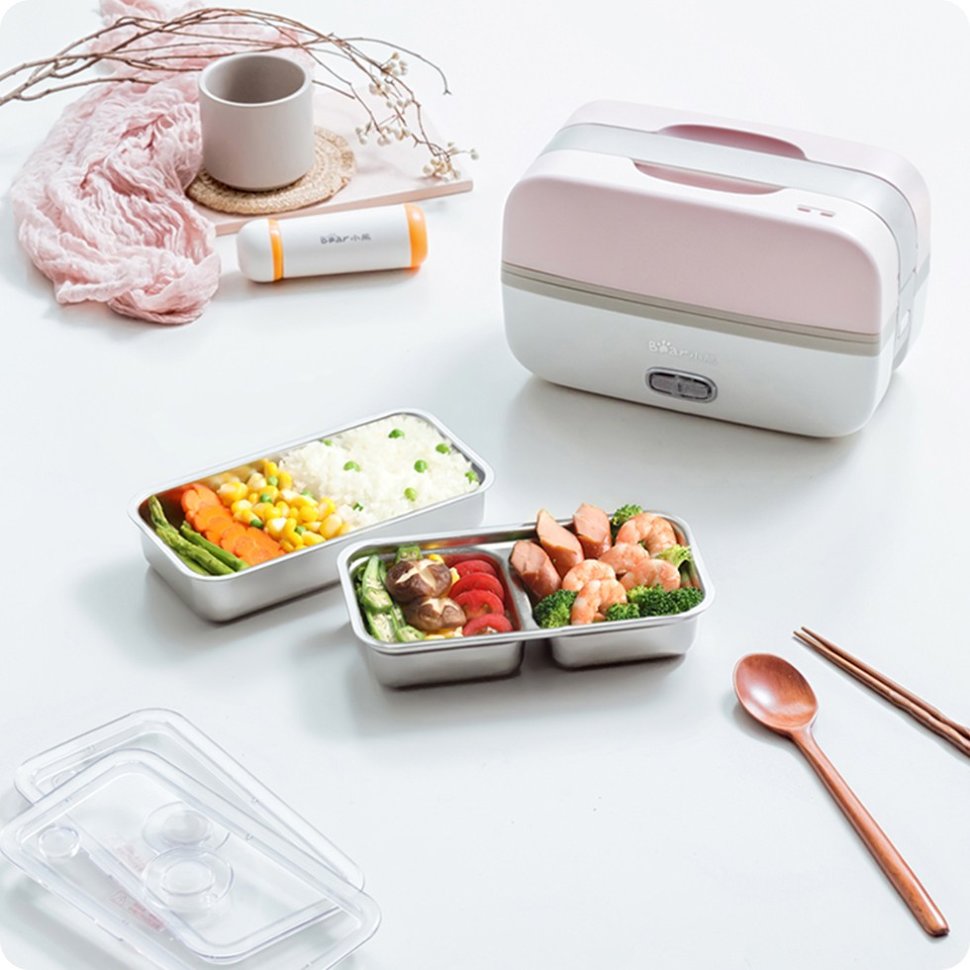 Ланч-бокс с подогревом Xiaomi Small Bear Electric Lunch Box DFH-B10J2 - фото 3