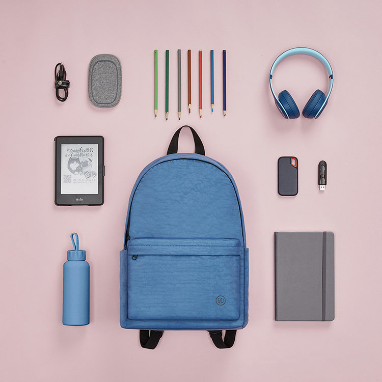 Рюкзак Xiaomi 90 Points Youth College Светло голубой - фото 4