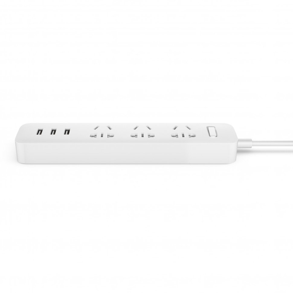 Сетевой фильтр Xiaomi KingMi Power Strip (3 розетки, 3 USB) Чёрный XMCXB01QM bk - фото 2