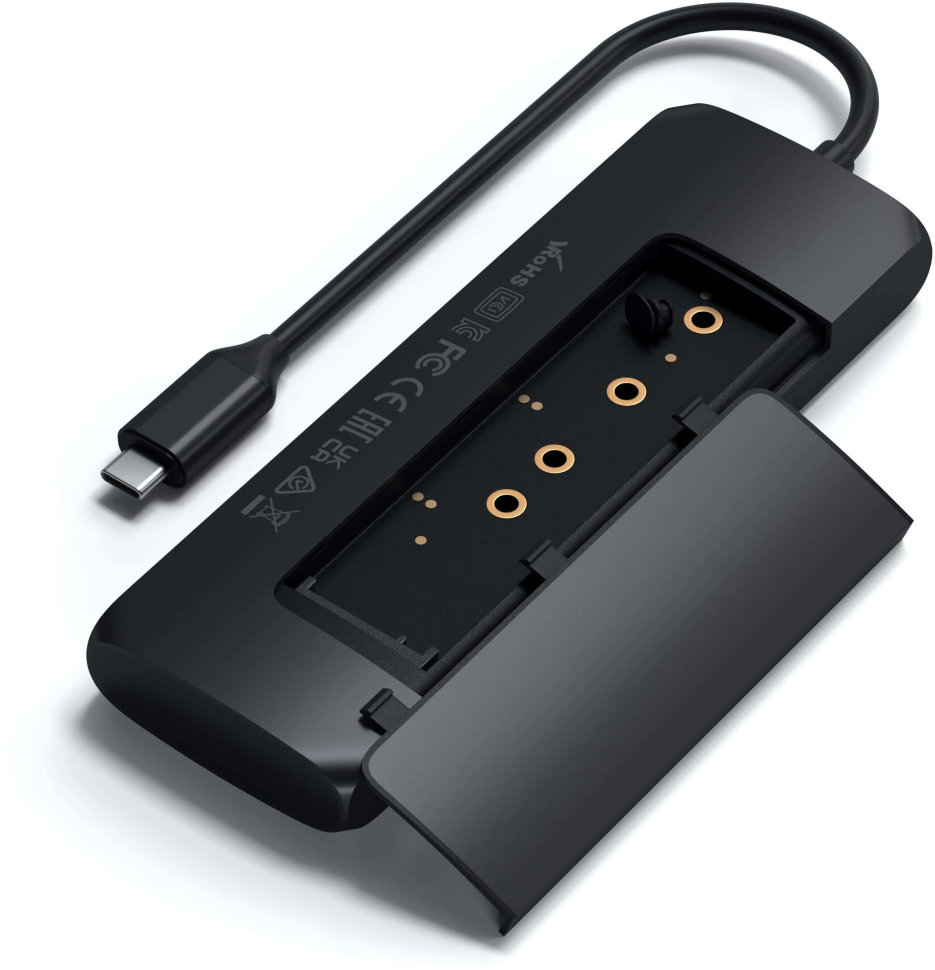 Хаб Satechi USB-C Hybrid Multiport Adapter Черный ST-UCHSEK - фото 3