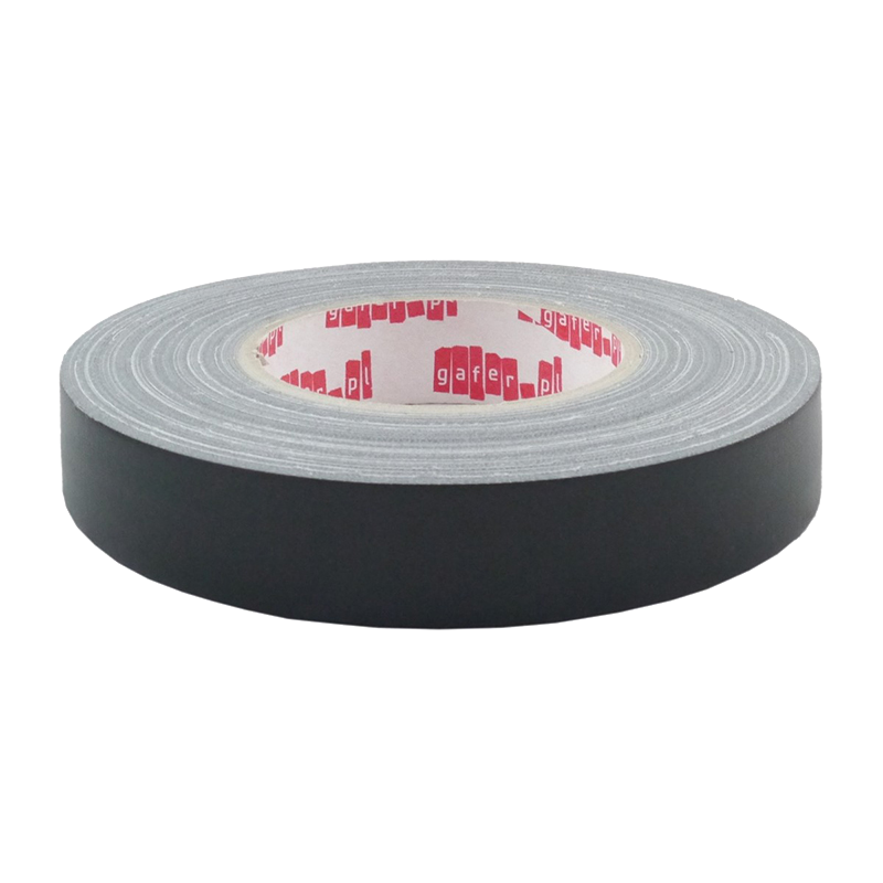Gaffer tape матовый MAX gafer.pl 25мм Чёрный - фото 1