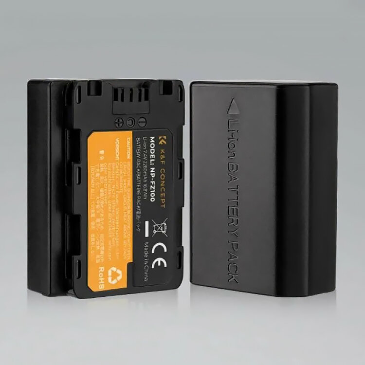 2 аккумулятора NP-FZ100 + зарядное устройство K&F Concept KF28.0016 - фото 2