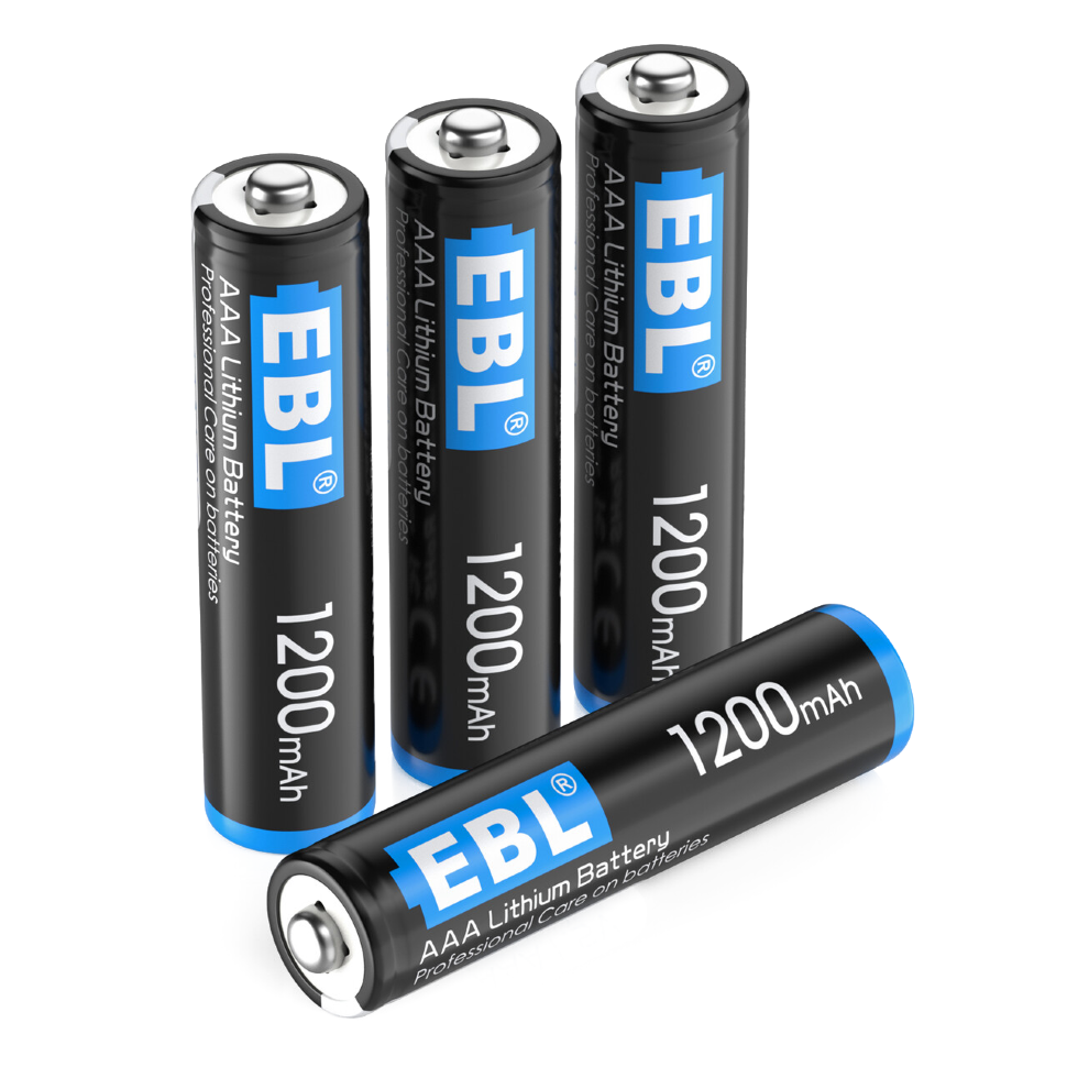 Комплект батареек EBL Lithium AAA 1200mAh (4шт) 